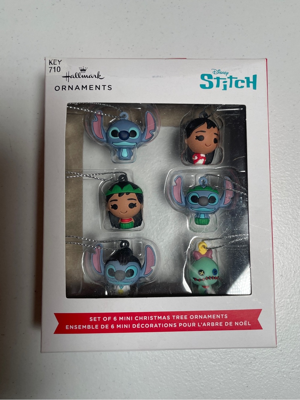 NEW Hallmark Disney Lilo & Stitch Shatterproof Mini Ornament Set (6-Pack)